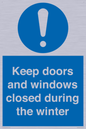 MV10468: Keep doors and windows closed during the winter