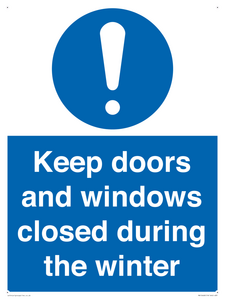 MV10468: Keep doors and windows closed during the winter