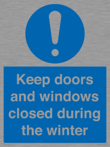 MV10468: Keep doors and windows closed during the winter