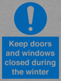MV10468: Keep doors and windows closed during the winter