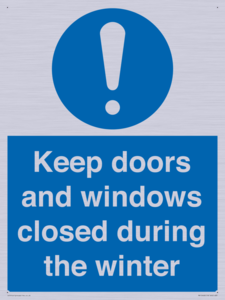 MV10468: Keep doors and windows closed during the winter