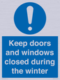 MV10468: Keep doors and windows closed during the winter