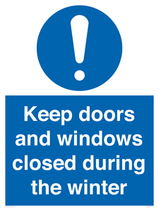 MV10468: Keep doors and windows closed during the winter