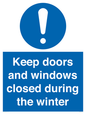 MV10468: Keep doors and windows closed during the winter