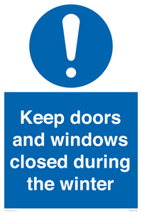 MV10468: Keep doors and windows closed during the winter