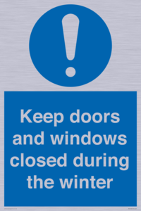 MV10468: Keep doors and windows closed during the winter
