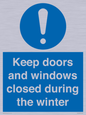 MV10468: Keep doors and windows closed during the winter