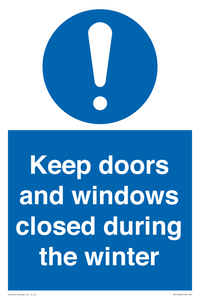 MV10468: Keep doors and windows closed during the winter