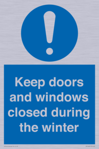 MV10468: Keep doors and windows closed during the winter