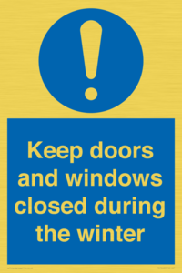MV10468: Keep doors and windows closed during the winter