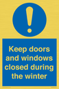 MV10468: Keep doors and windows closed during the winter