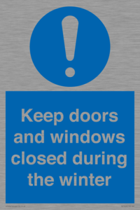 MV10468: Keep doors and windows closed during the winter