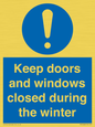 MV10468: Keep doors and windows closed during the winter