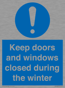 MV10468: Keep doors and windows closed during the winter