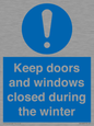 MV10468: Keep doors and windows closed during the winter