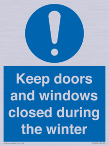 MV10468: Keep doors and windows closed during the winter