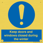 MV10468: Keep doors and windows closed during the winter