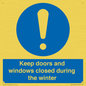 MV10468: Keep doors and windows closed during the winter