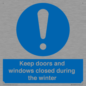 MV10468: Keep doors and windows closed during the winter