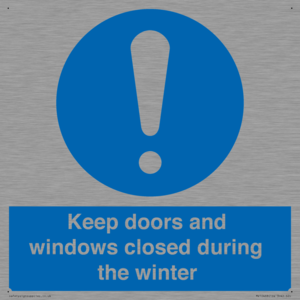 MV10468: Keep doors and windows closed during the winter