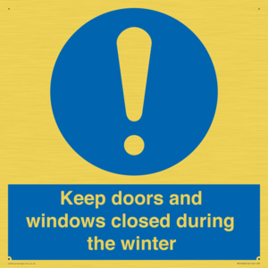 MV10468: Keep doors and windows closed during the winter