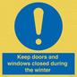 MV10468: Keep doors and windows closed during the winter