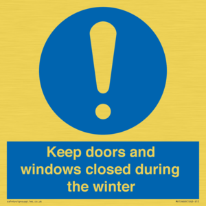 MV10468: Keep doors and windows closed during the winter