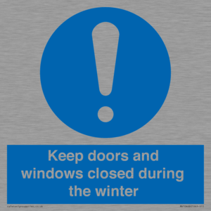 MV10468: Keep doors and windows closed during the winter