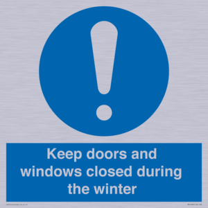 MV10468: Keep doors and windows closed during the winter