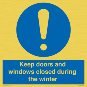 MV10468: Keep doors and windows closed during the winter
