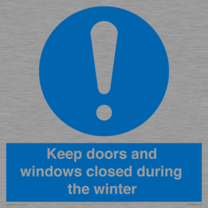 MV10468: Keep doors and windows closed during the winter