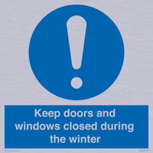 MV10468: Keep doors and windows closed during the winter