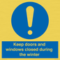 MV10468: Keep doors and windows closed during the winter