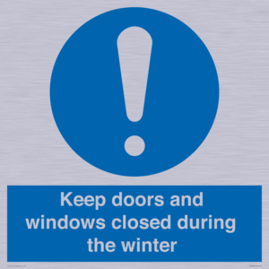 MV10468: Keep doors and windows closed during the winter