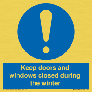 MV10468: Keep doors and windows closed during the winter