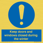 MV10468: Keep doors and windows closed during the winter