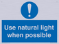 MV10470: Use natural light when possible