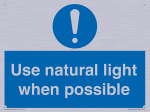 MV10470: Use natural light when possible