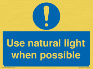MV10470: Use natural light when possible