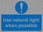 MV10470: Use natural light when possible