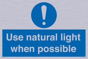 MV10470: Use natural light when possible