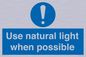 MV10470: Use natural light when possible