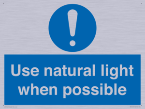 MV10470: Use natural light when possible