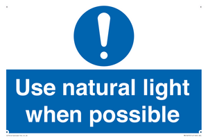 MV10470: Use natural light when possible