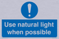 MV10470: Use natural light when possible