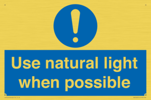 MV10470: Use natural light when possible