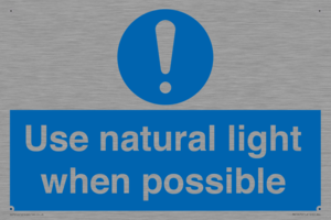 MV10470: Use natural light when possible