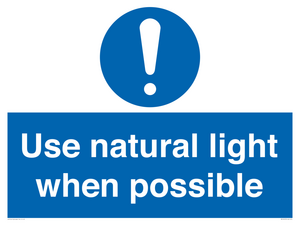 MV10470: Use natural light when possible