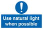 MV10470: Use natural light when possible