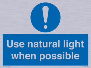 MV10470: Use natural light when possible